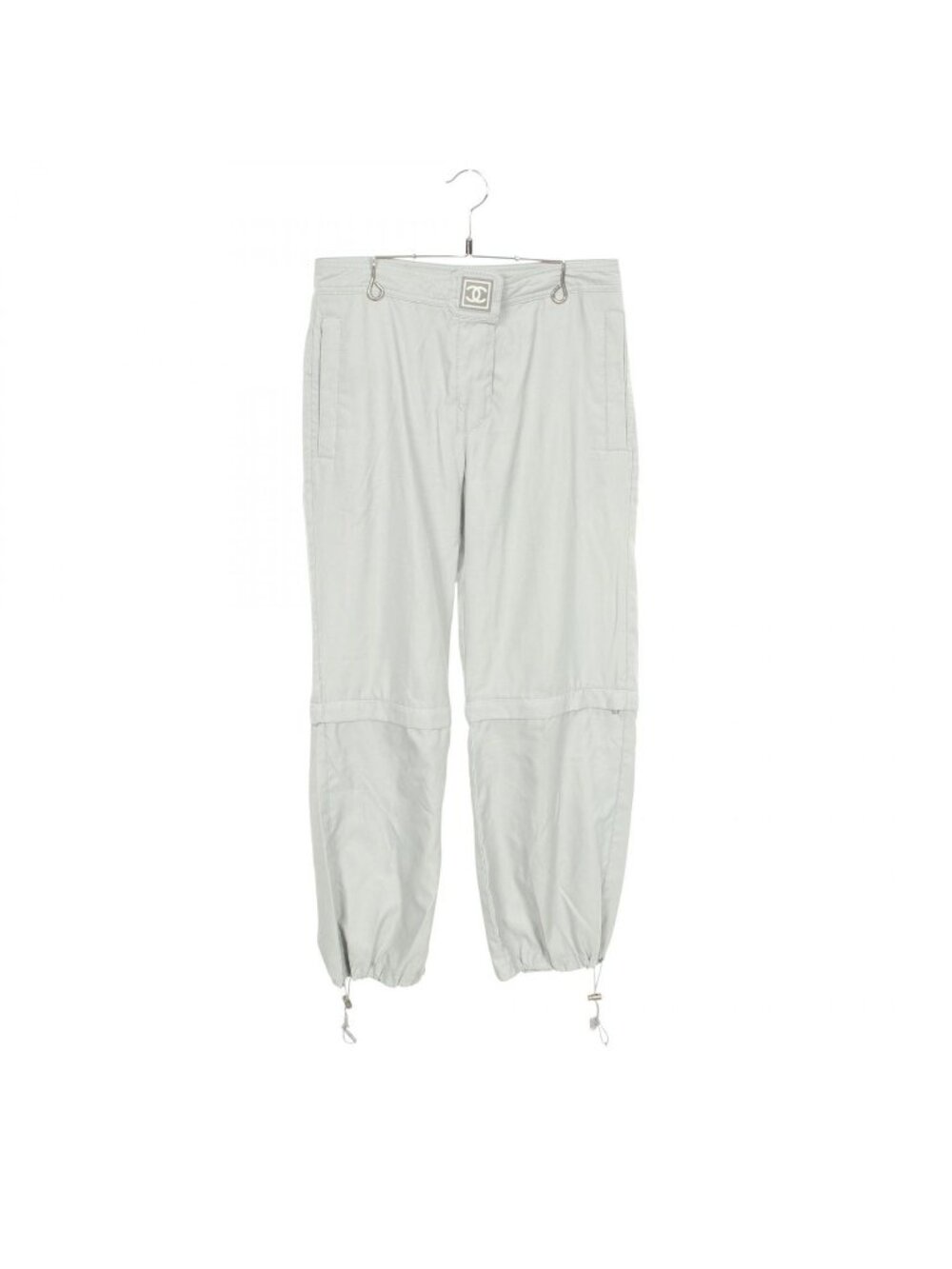 Chanel Pants Sports Line Gray Nylon